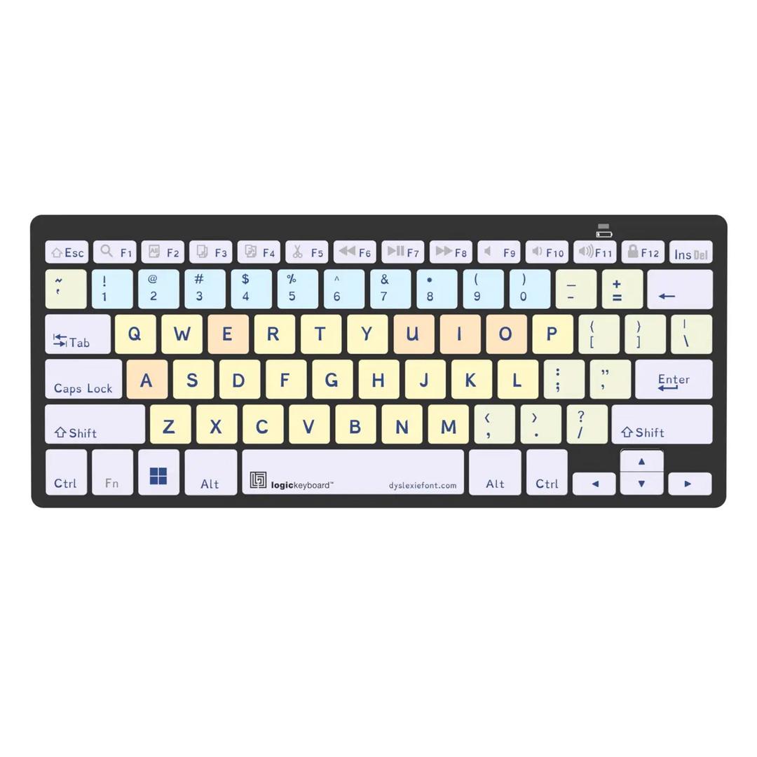 Logickeyboard Dyslexie keyboard Bluetooth PC Assistive Keyboard