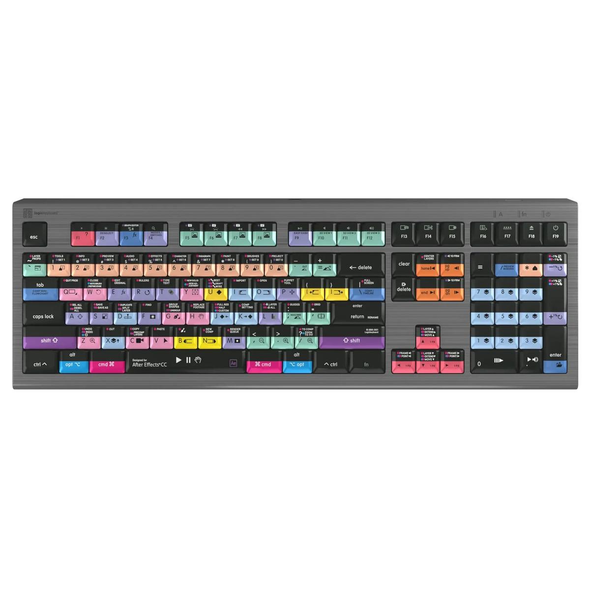Logickeyboard Adobe After Effects CC Astra 2 Mac Keyboard