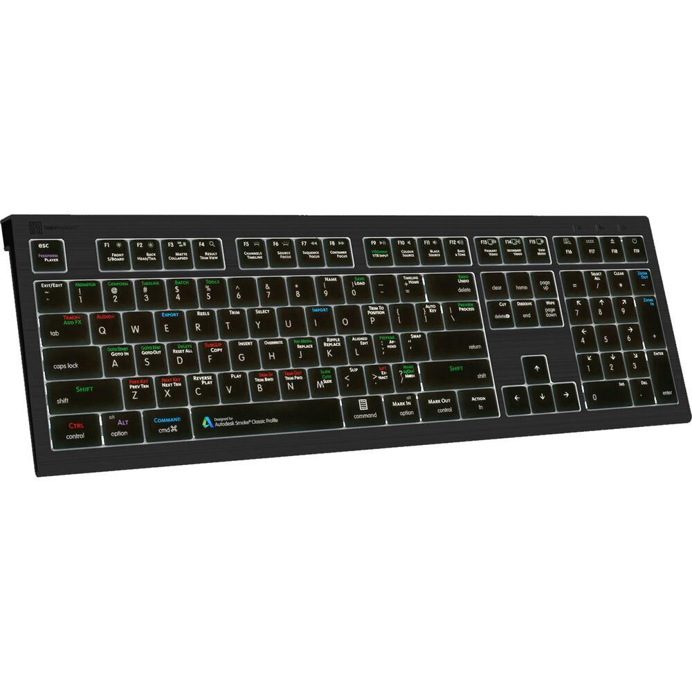 Logickeyboard Autodesk Smoke Astra 2 Mac Keyboard