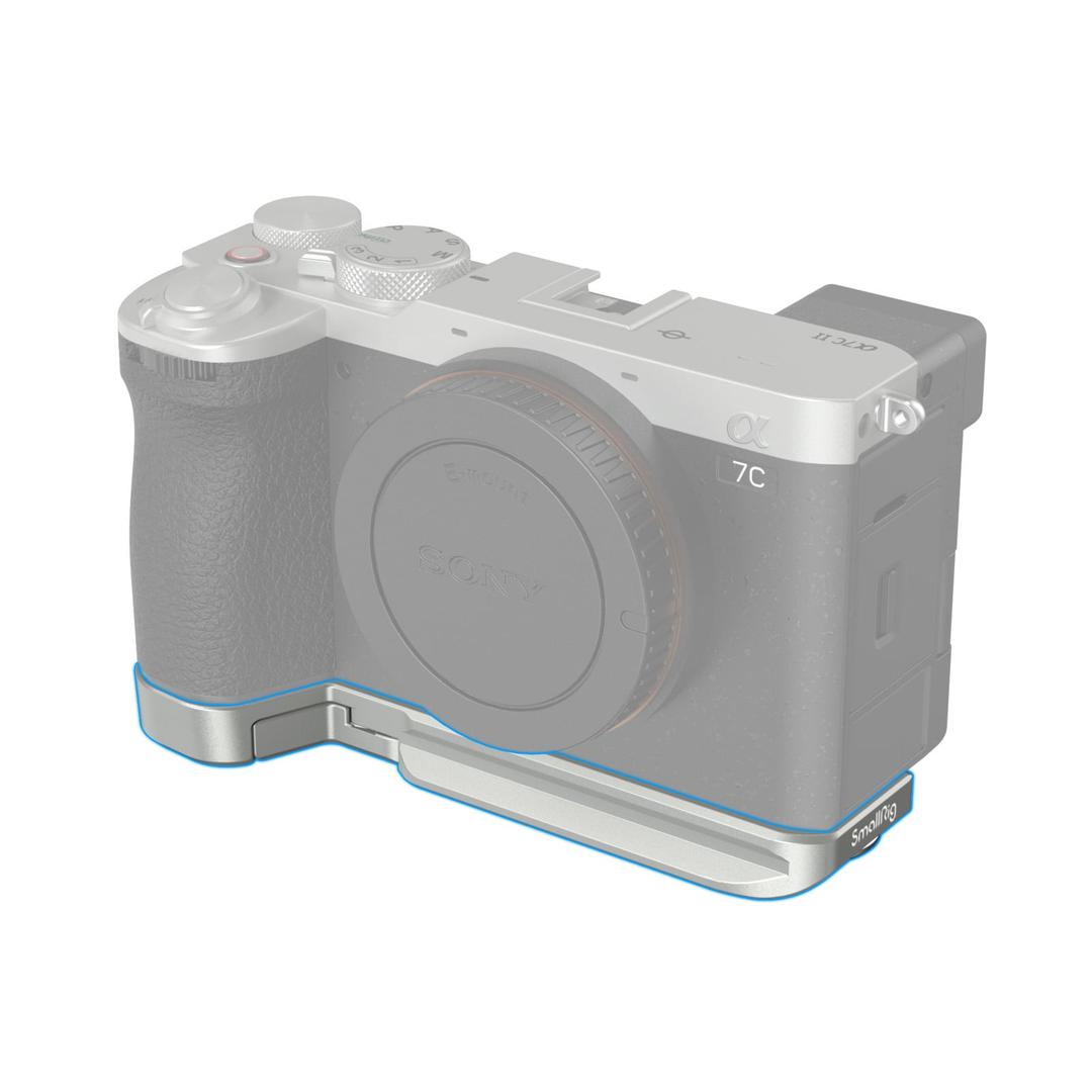 SmallRig Bottom Mount Plate for Sony Alpha 7C II / Alpha 7CR - 4439 - Silver