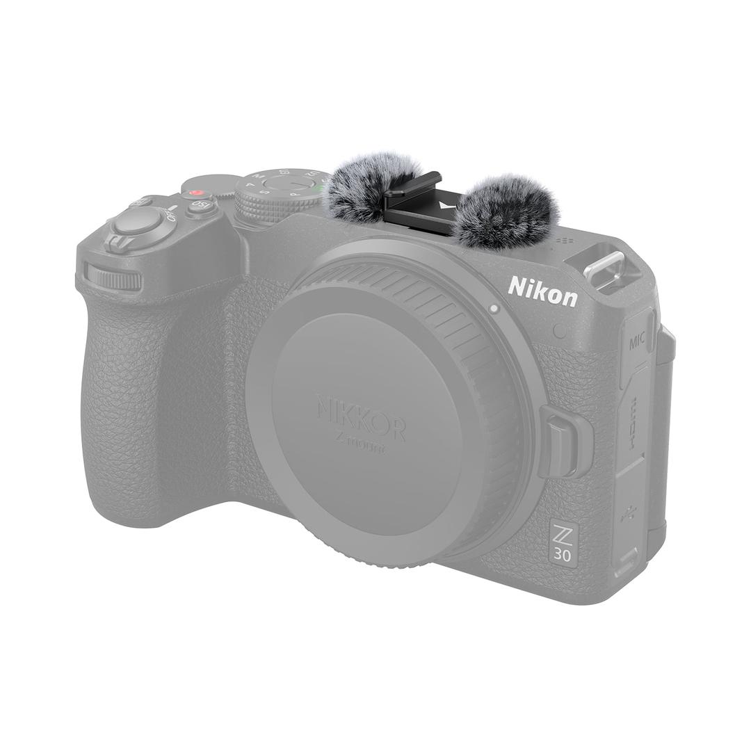 SmallRig Furry Windscreen with Cold Shoe Adapter for Nikon Z 30 - 3859