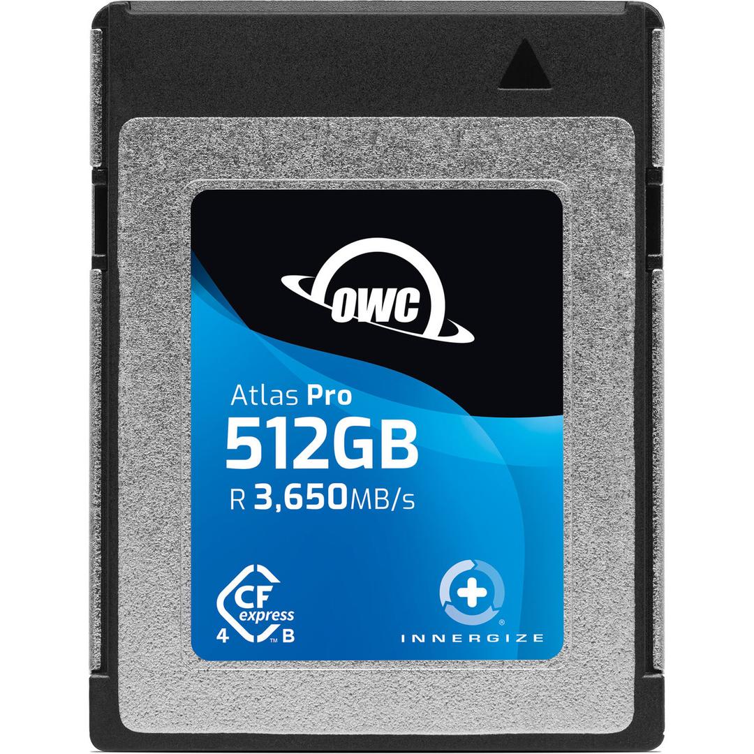OWC Atlas Pro 512GB (3650MB/s) CFexpress 4.0 Type B Memory Card