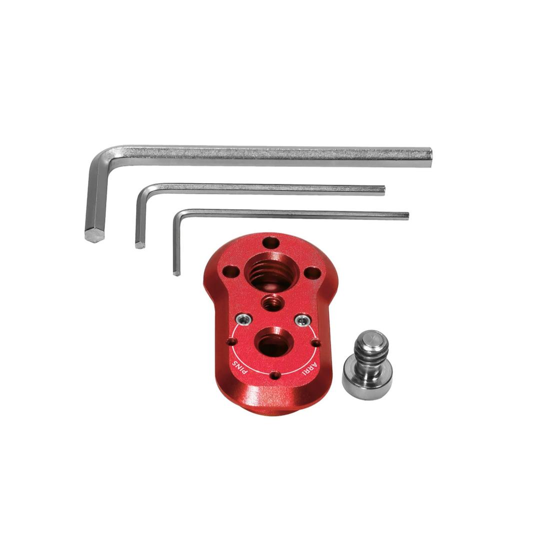Kondor Blue Mini Quick Release Plate - Male Plate Only - Cardinal Red