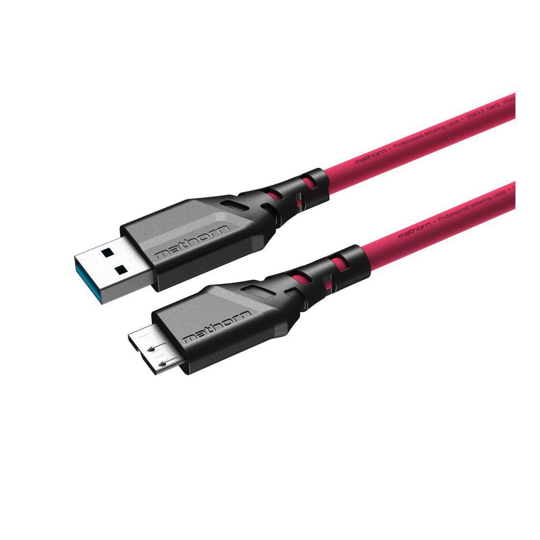 Mathorn MTC-520M USB A - Micro B 5m Tethering Cable - Magenta