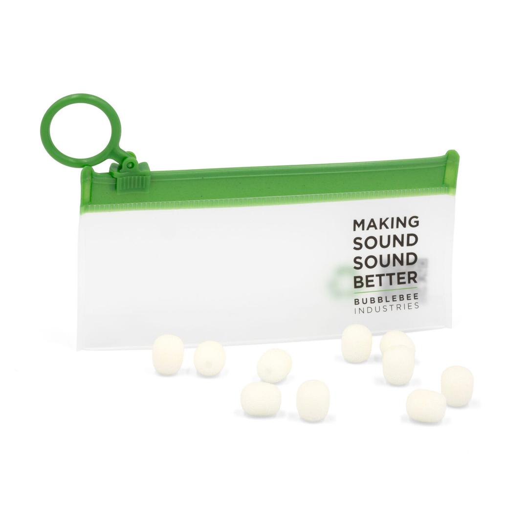 Bubblebee The Microphone Foam For Lavalier Mics - Xs, White - 10-Pack