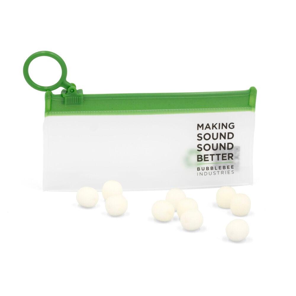 Bubblebee The Microphone Foam For Lavalier Mics - Small , White - 10-Pack