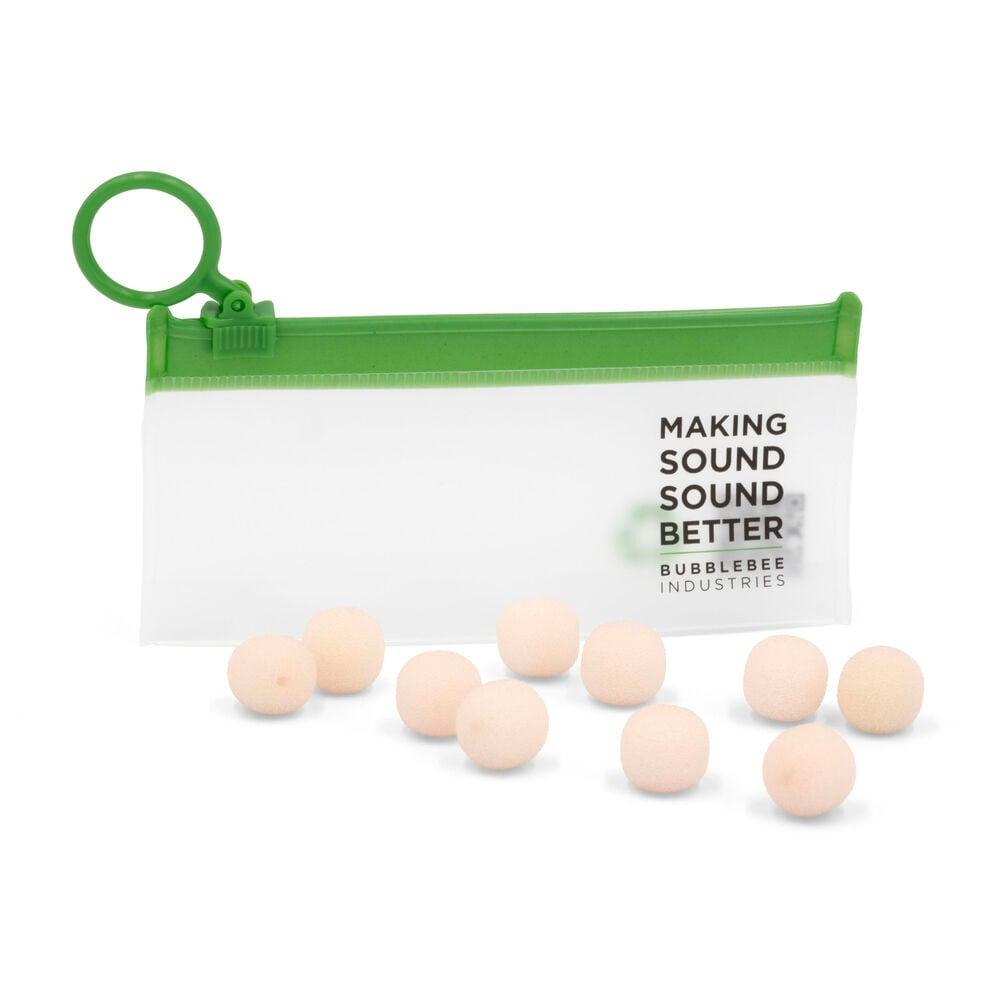 Bubblebee The Microphone Foam For Lavalier Mics - Medium, Beige - 10-Pack