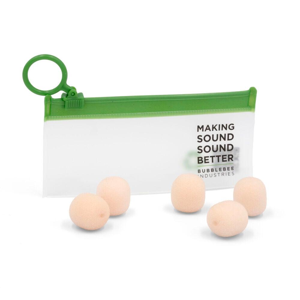 Bubblebee The Microphone Foam For Lavalier Mics - Large, Beige - 5-Pack