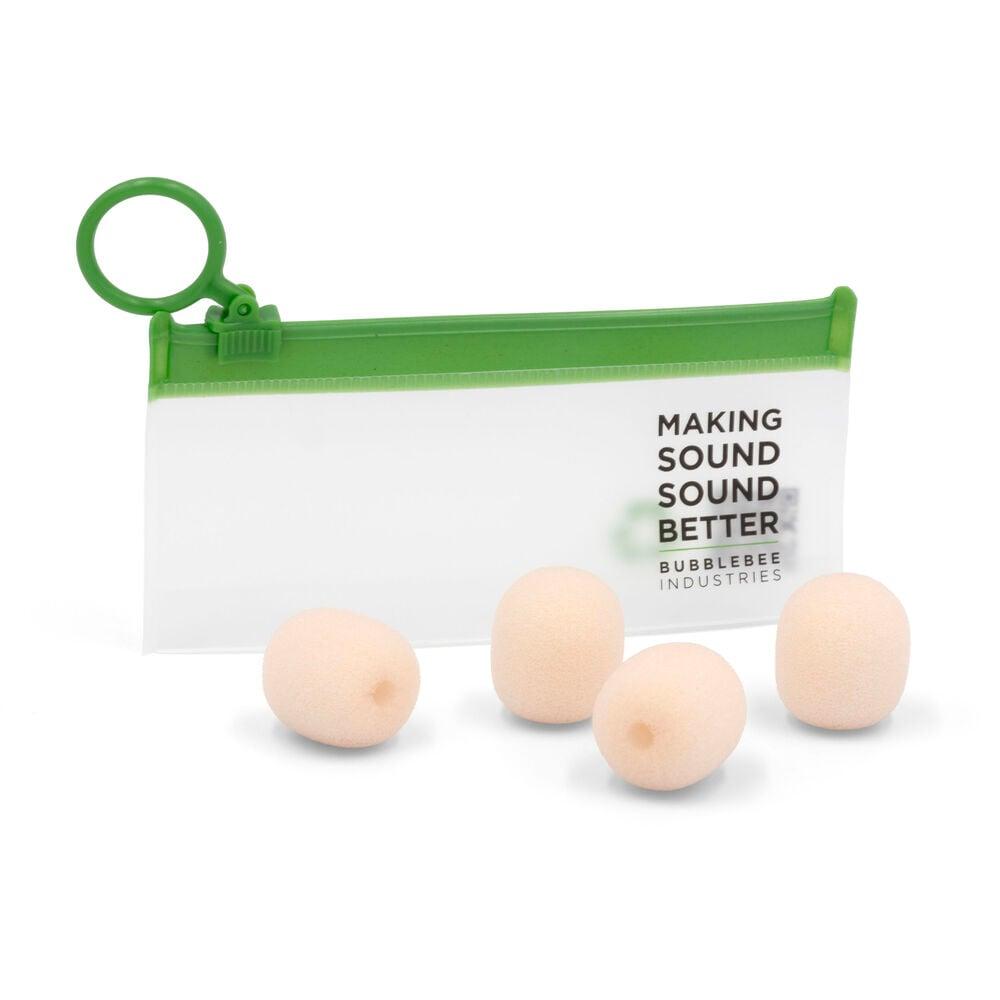 Bubblebee The Microphone Foam For Lavalier Mics - Xl, Beige - 4-Pack