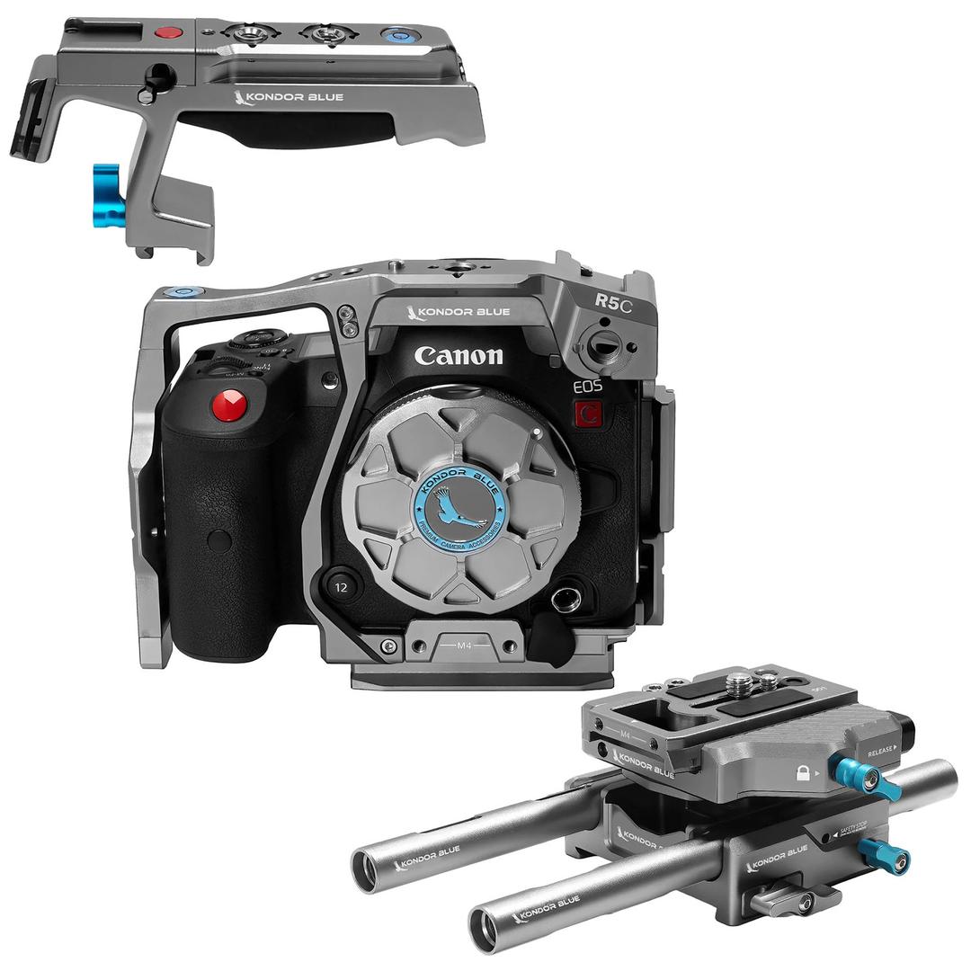 Kondor Blue Canon R5C Base Rig MKII - Raven Black