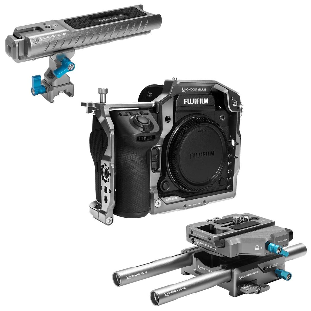Kondor Blue FUJIFILM GFX100 II Base Rig MKII - Raven Black
