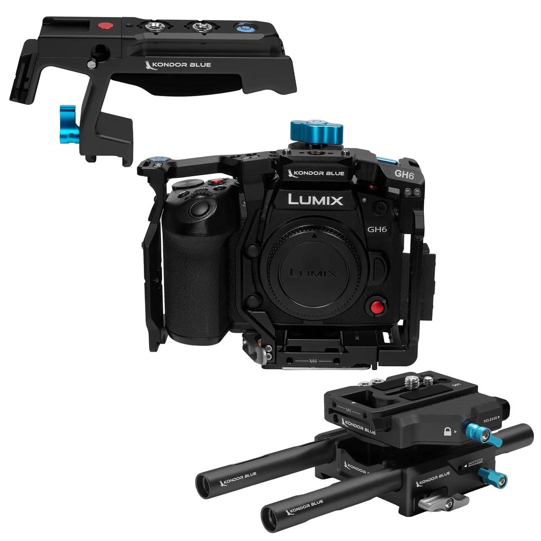 Kondor Blue Panasonic LUMIX GH6 Base Rig MKII - Raven Black