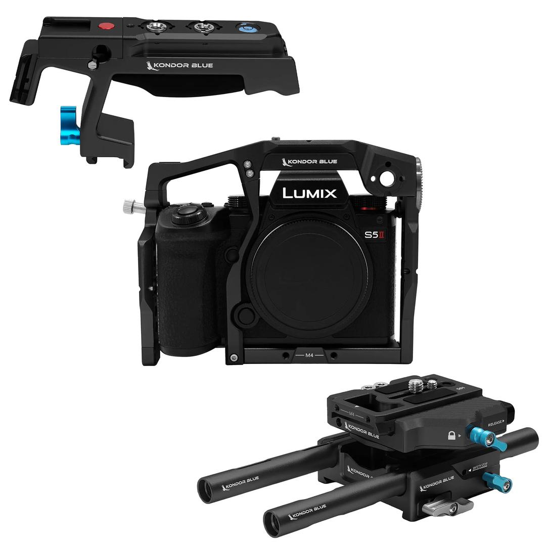 Kondor Blue Panasonic LUMIX S5II/X Base Rig MkII - Raven Black