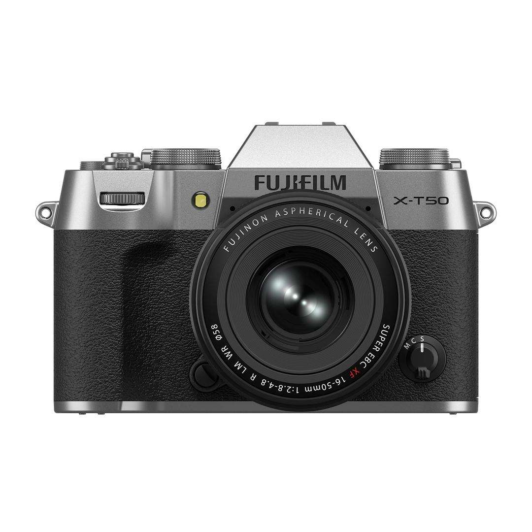 Fujifilm X-T50 Digital Camera Body with XF 16-50mm f2.8-4.8 R LM WR Lens - Silver