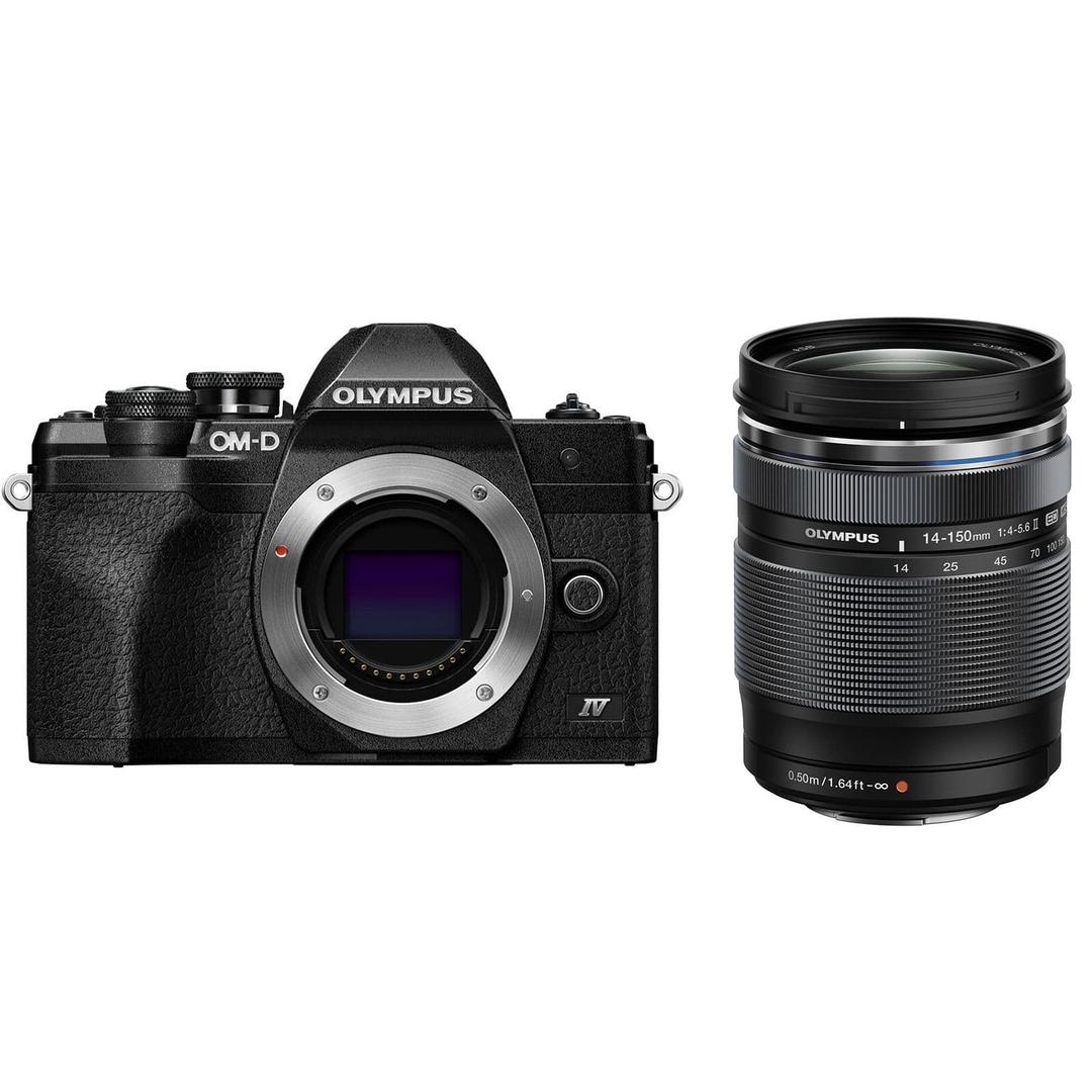 Olympus OM-D E-M10 Mark IV Digital Camera with 14-150mm Lens - Black