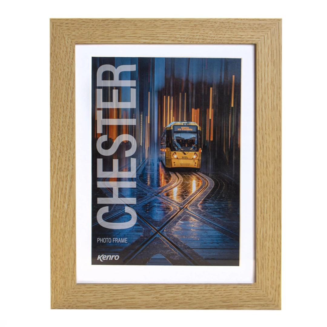 Kenro Chester 7x5'' Photo Frame with Mat for 6x4'' Photo - Natural