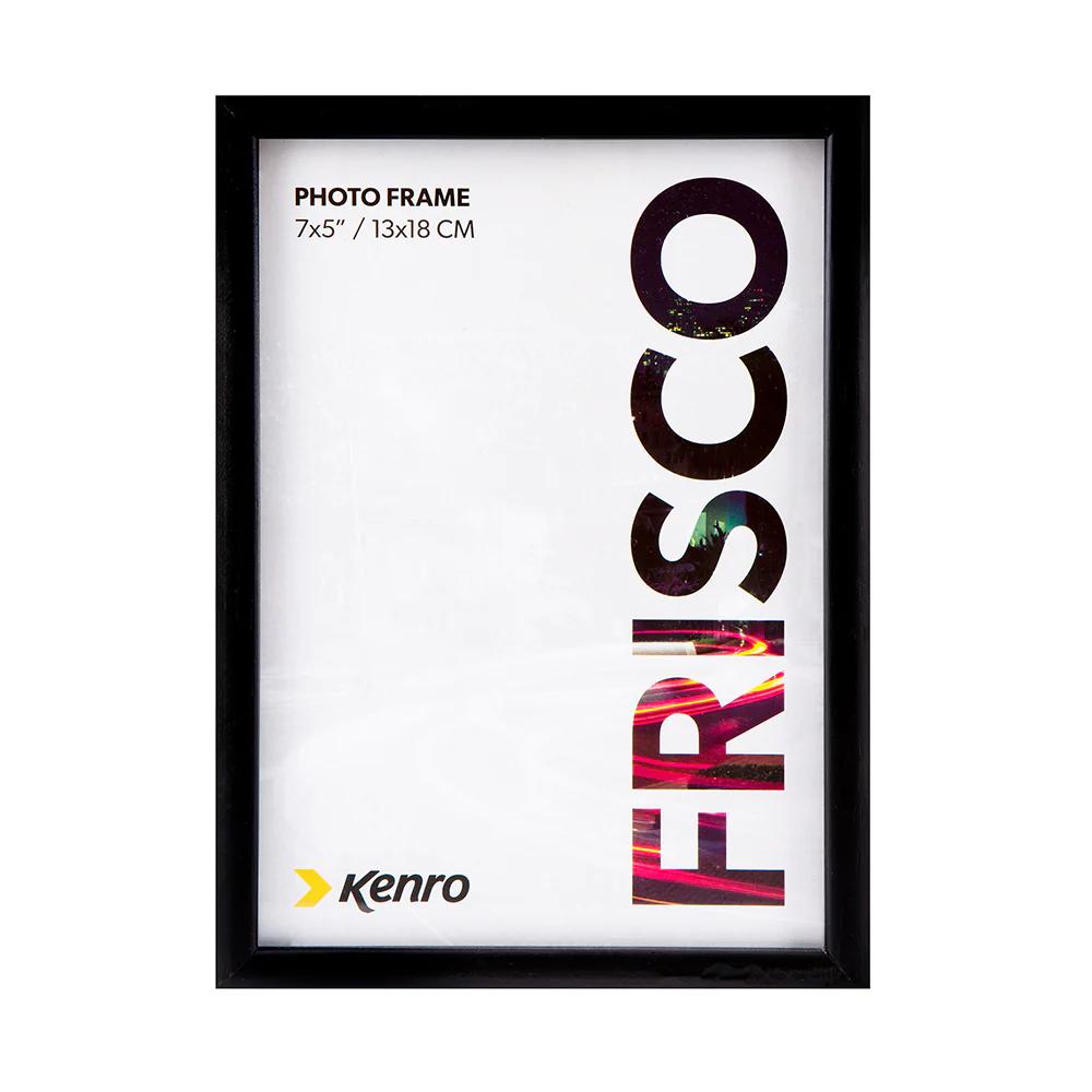 Kenro Frisco Wood 7x5'' Photo Frame - Black