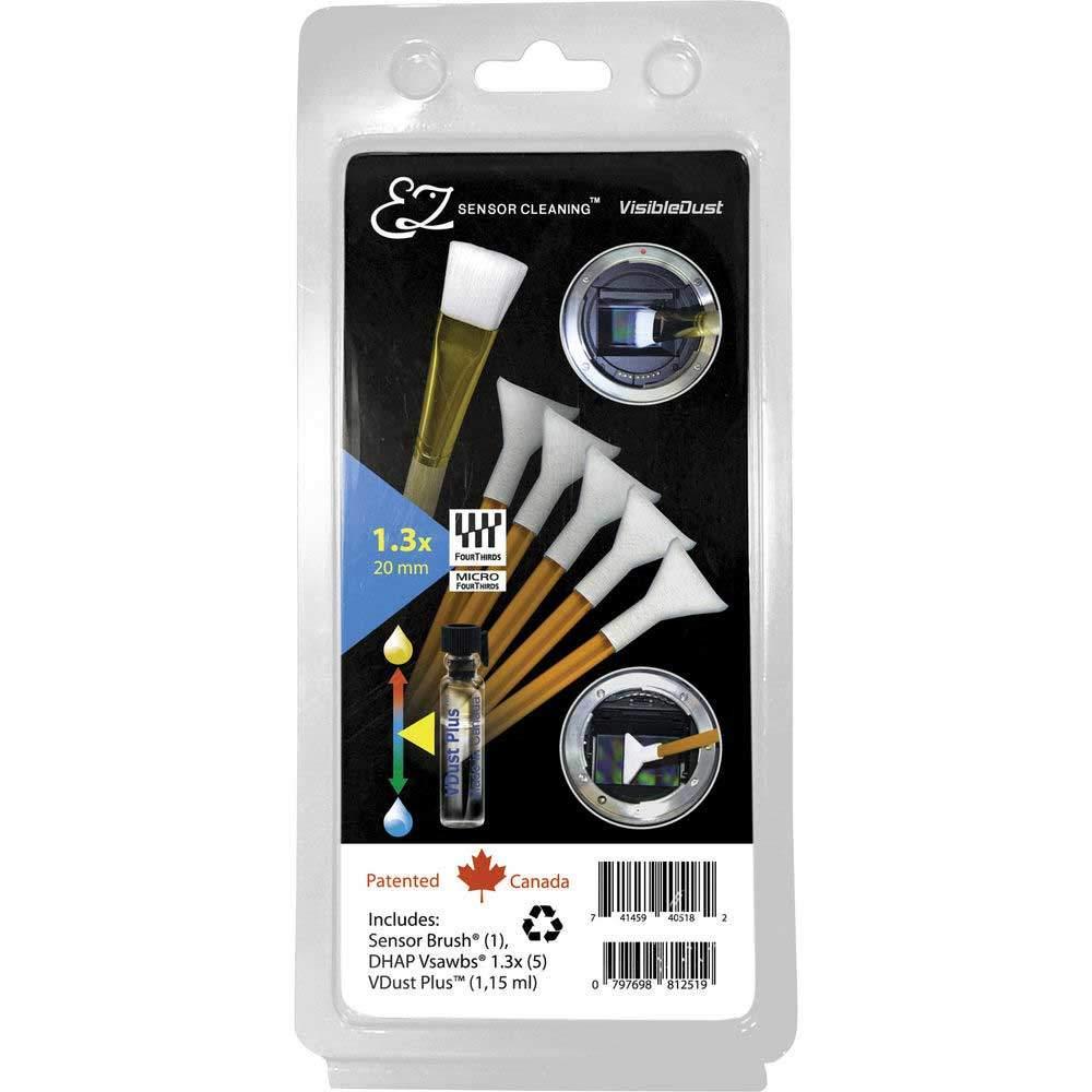 Visible Dust EZ Cleaning Kit Plus - 1.15ml VDust Sensor Brush and 5 Orange Swabs (1.3x)