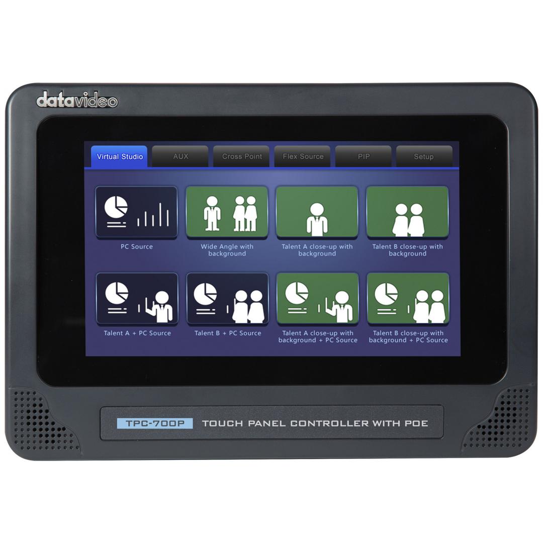 Datavideo TPC-700P 7-Inch Touch Panel Controller with PoE