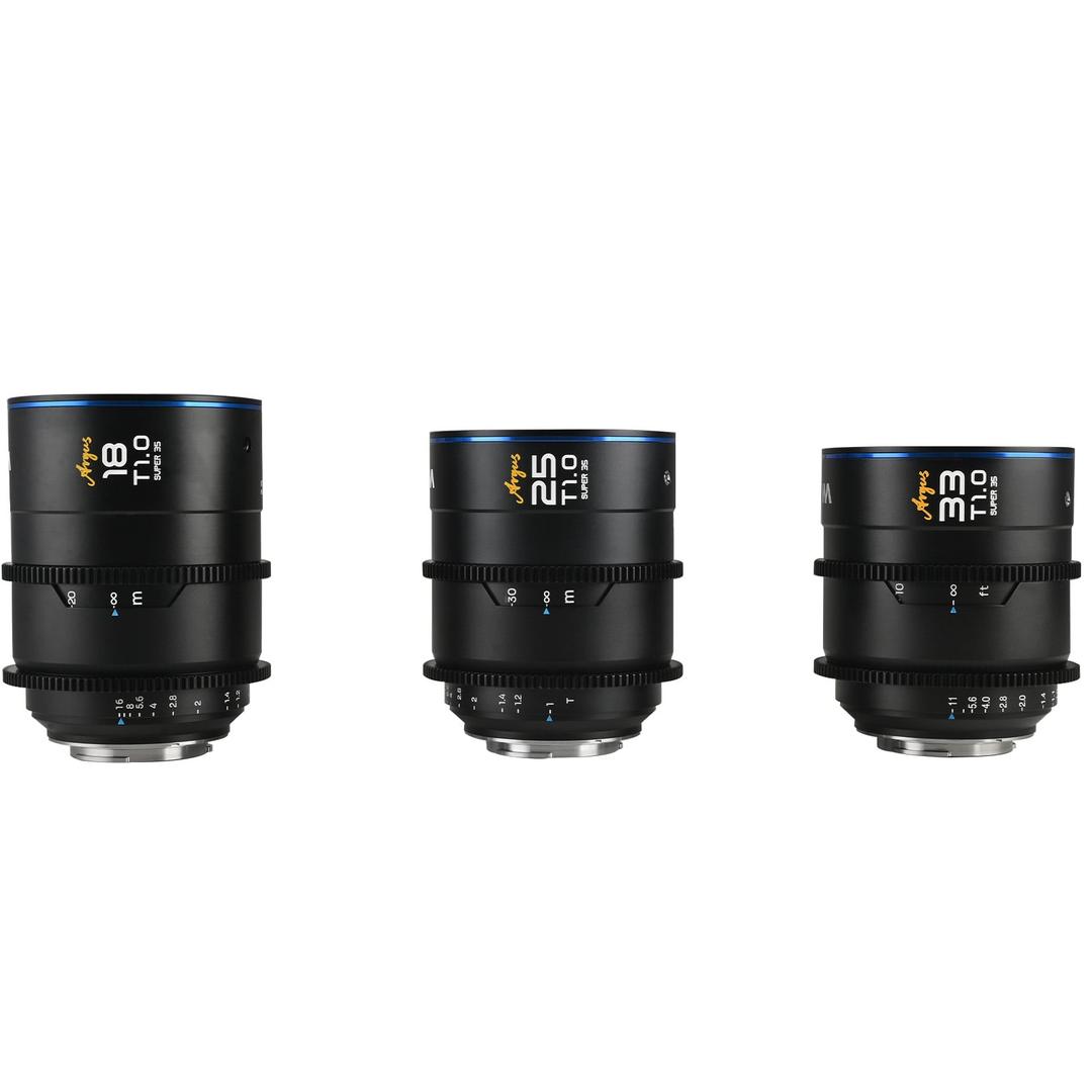 Laowa Argus S35 (18mm, 25mm, 33mm) 3-Lens Bundle for Sony E