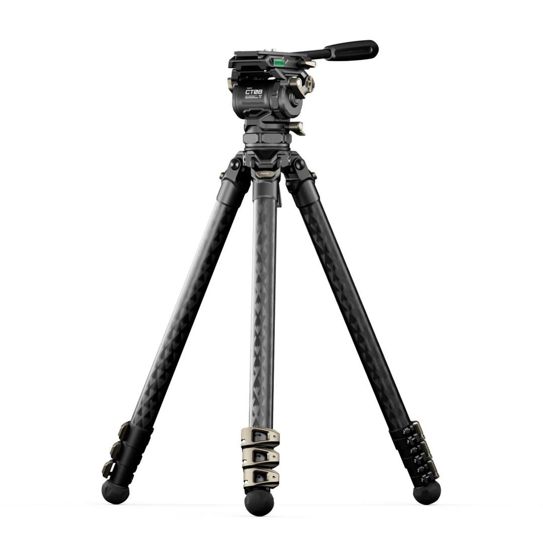 Tilta 75mm Cine Fluid Head with 3-Stage Carbon Fibre Tripod Legs