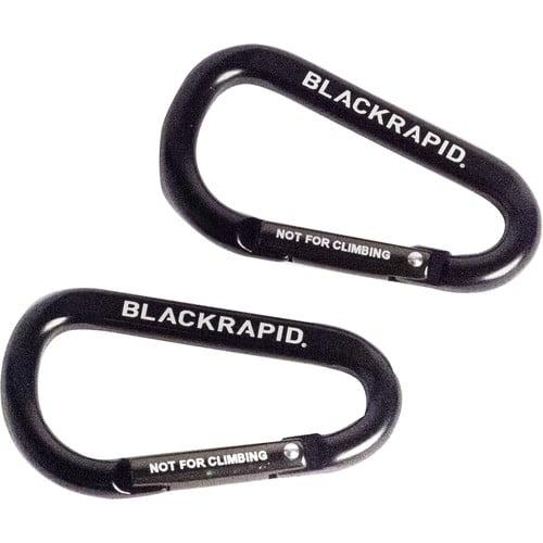 BlackRapid CarabineR - 2 Pack Aluminum 70mm Black Carabiners