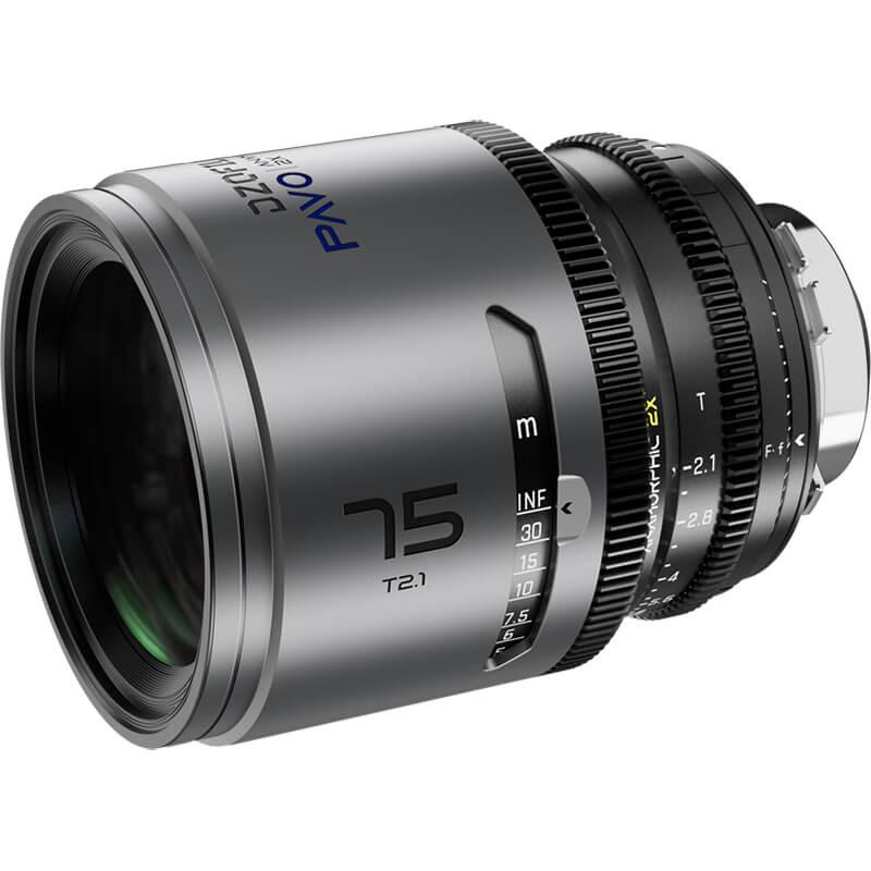 DZOFILM Pavo 75mm T2.1 Lens for PL + EF mount - Metre (Blue Coating)