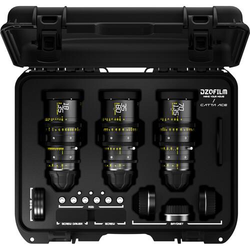 DZOFILM Catta ACE Bundle 18-35/35-80/70-135mm for PL + EF Mount (Black)