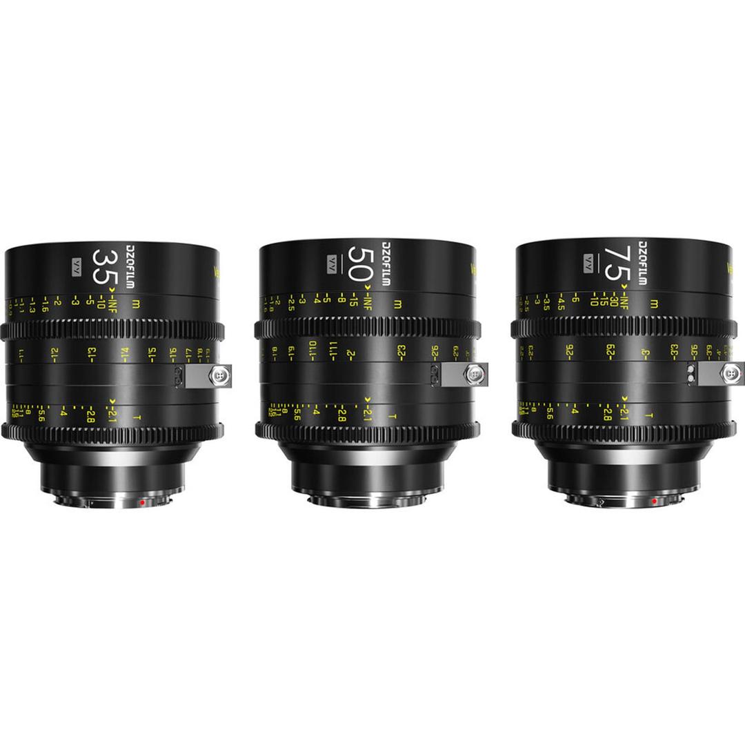 DZOFILM Vespid Cyber FF 3 Lens Kit (35/50/75mm T2.1) for PL + EF Mount