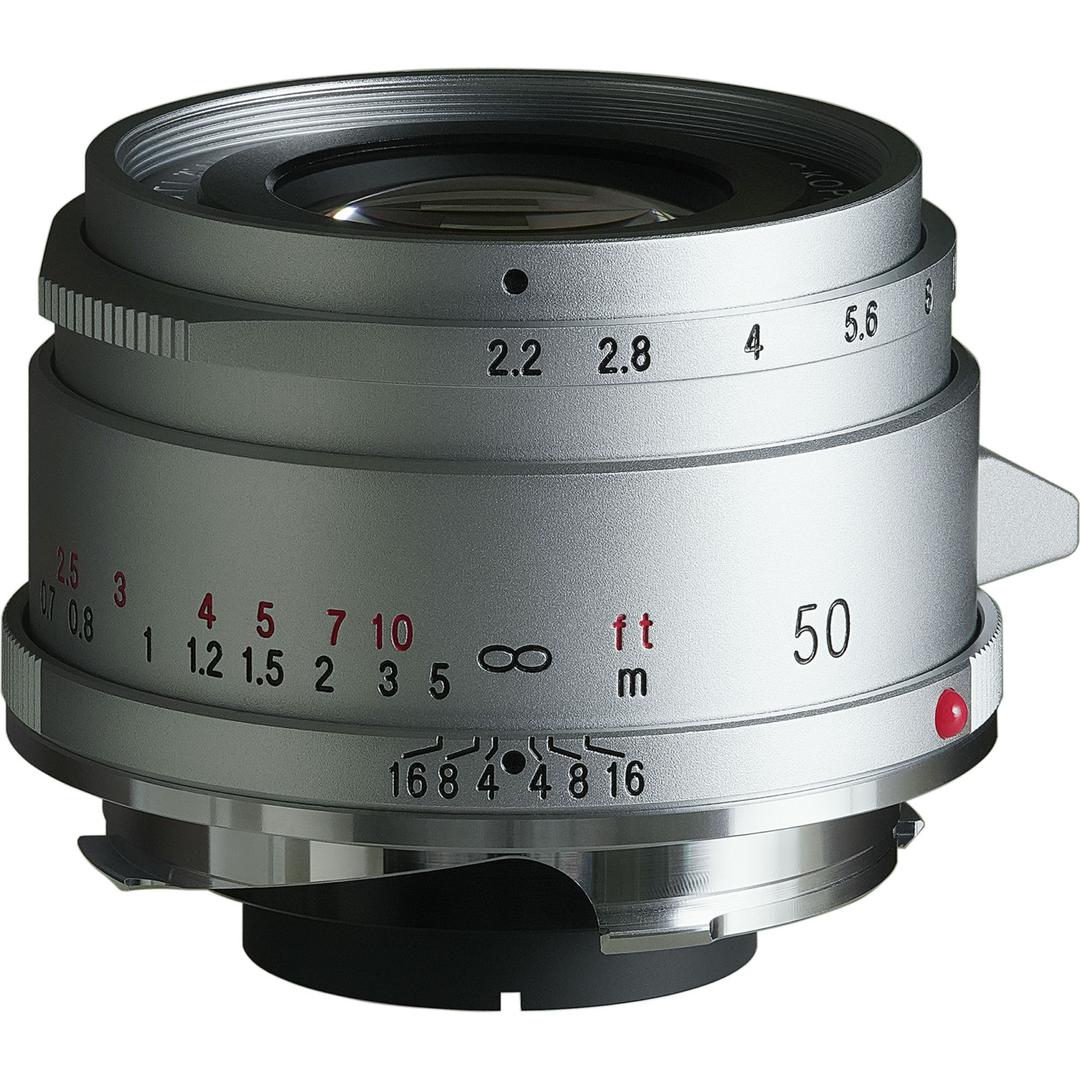 Voigtlander 50mm f2.2 Color-Skopar VM Lens for Leica M - Silver