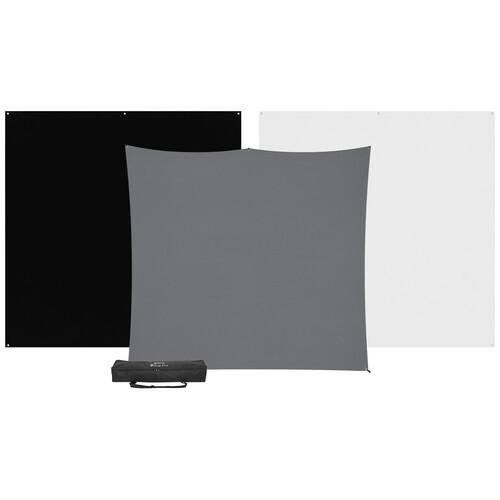 Westcott X-Drop Pro 3-Pack Backdrop Kit - 8 x 8 ft.