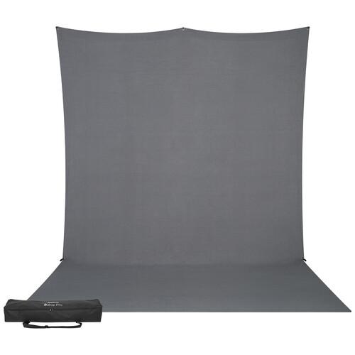 Westcott X-Drop Pro Wrinkle-Resistant Backdrop Kit - Neutral Gray Sweep - 8 x 13 ft.