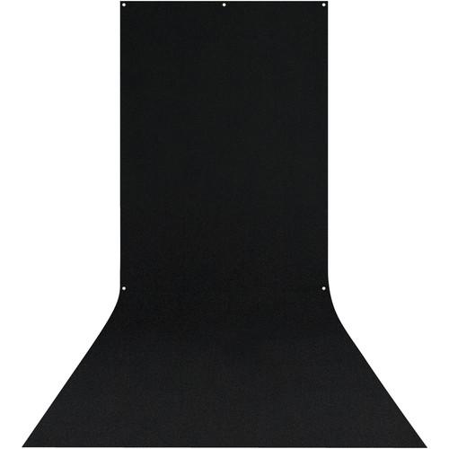 Westcott X-Drop Wrinkle-Resistant Backdrop - Rich Black Sweep - 5 x 12 ft.