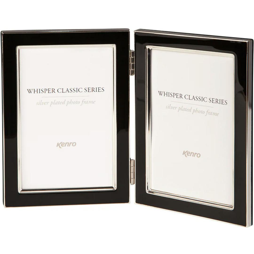 Kenro Whisper Classic Twin Photo Frame 7x5'' - Black