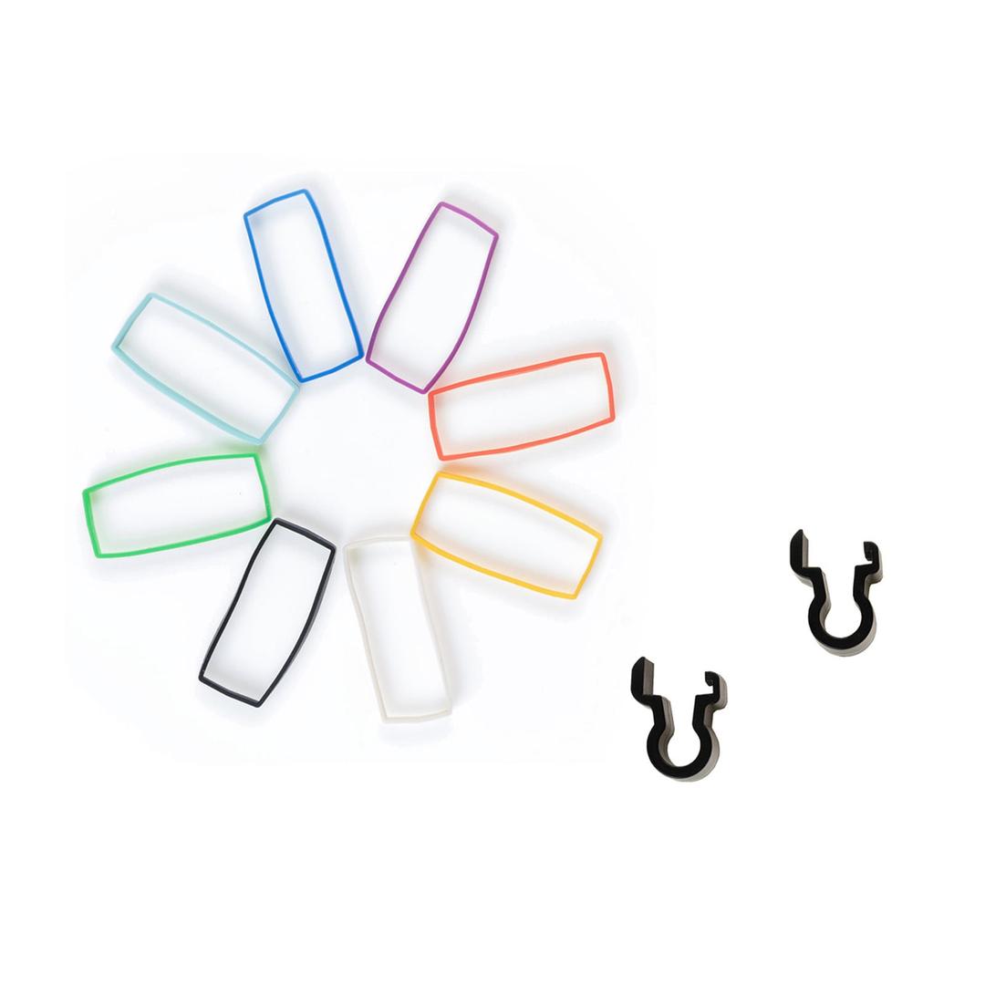 Tentacle Silicone Bands and Clamps Set (Rainbow) for SYNC E