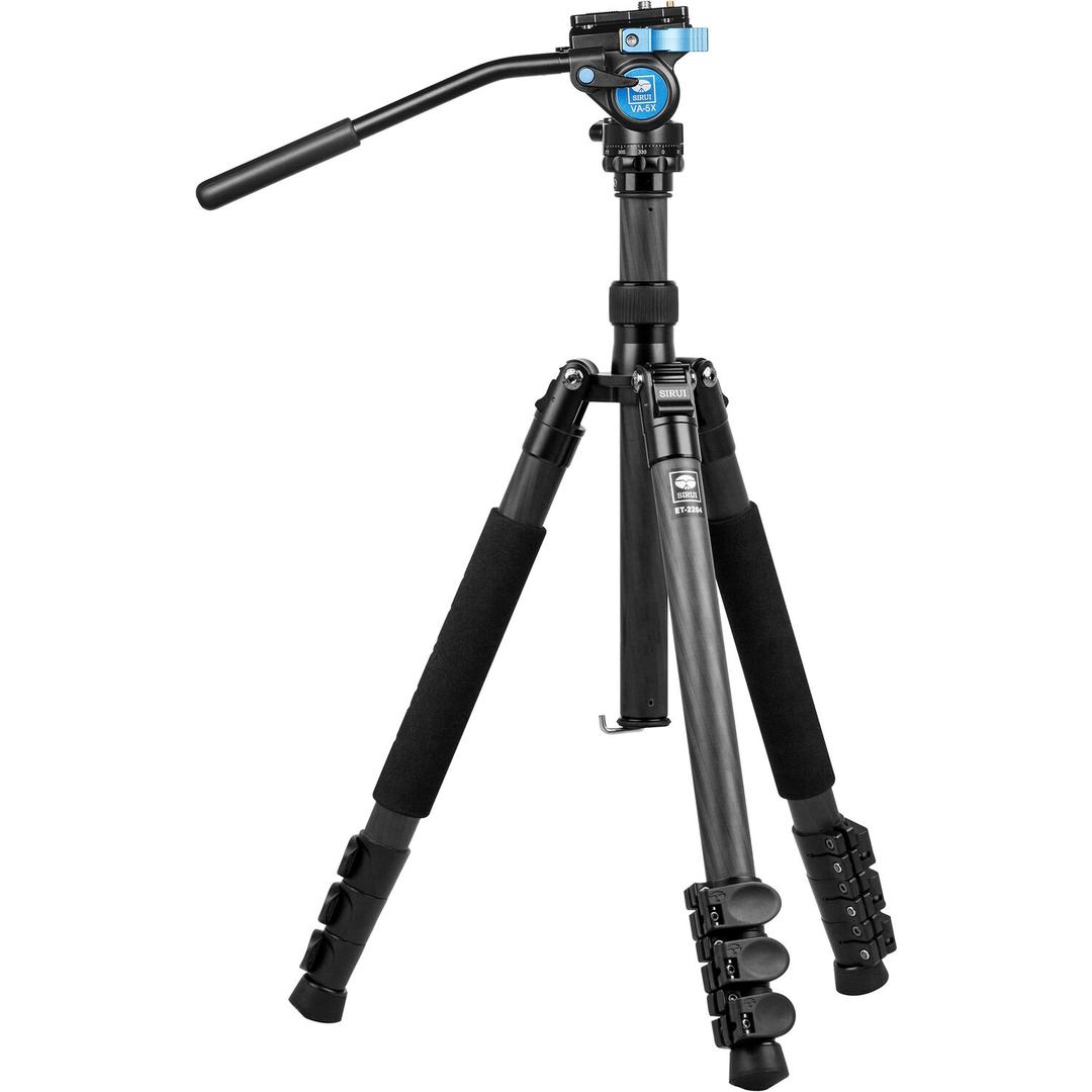 SIRUI ET-2204 Carbon Fibre Tripod with Video Head VA-5X