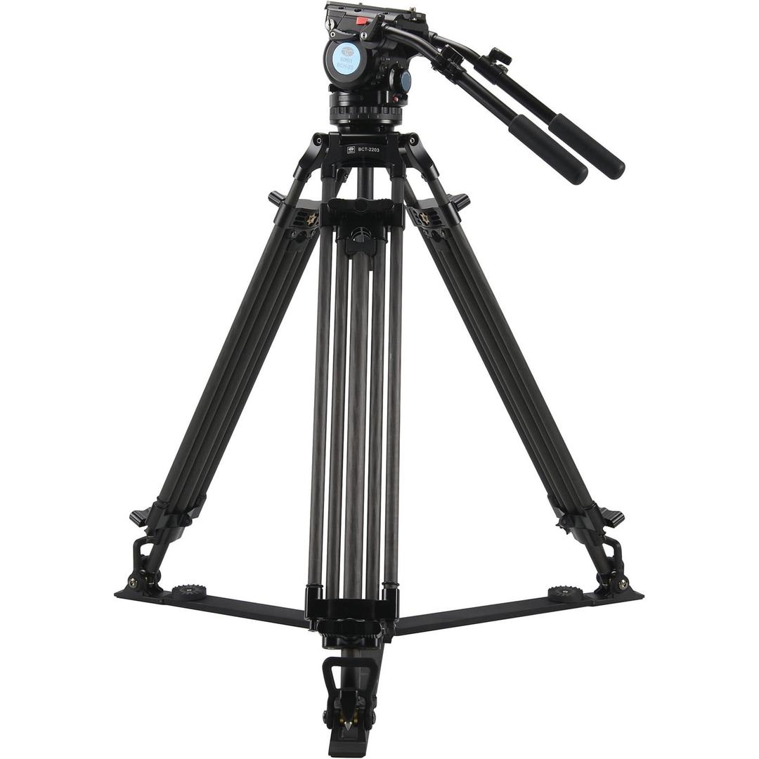 SIRUI BCT-2203 10x Carbon Broadcast Tripod with Video Head BCH-20