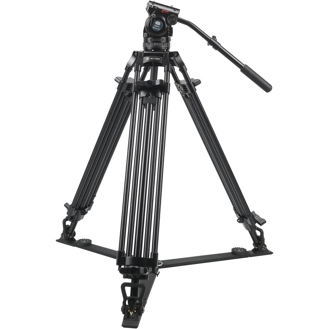 SIRUI BCT-2003 Aluminium Broadcast Tripod with Video Head BCH-10