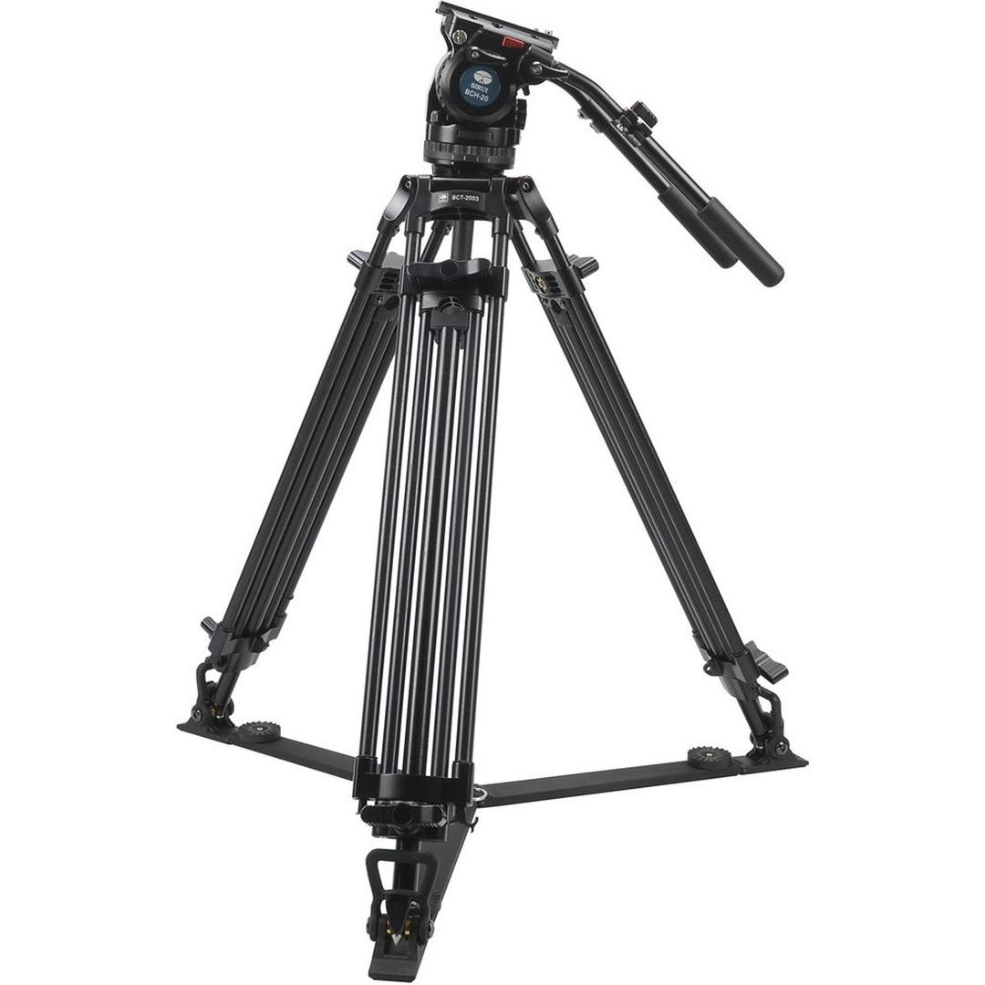 SIRUI BCT-2003 Aluminium Broadcast Tripod with Video Head BCH-20