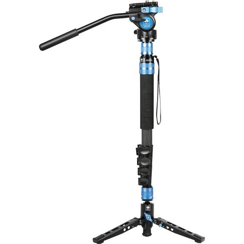 SIRUI P-325FL Carbon Fibre Monopod with Stand and Video Head VA-5X