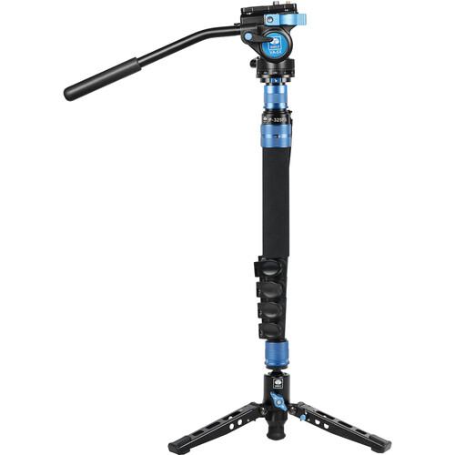 SIRUI P-325FS Carbon Fibre Monopod with Stand and Video Head VA-5X