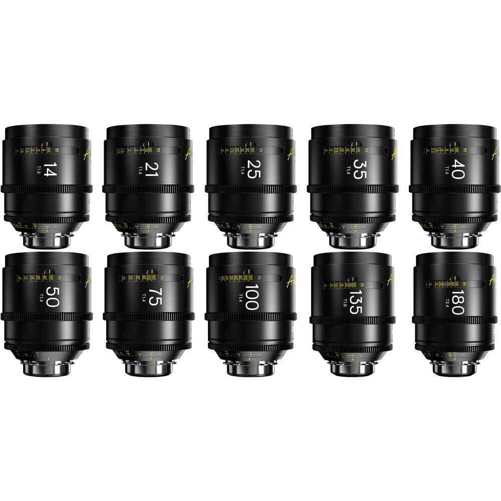 DZOFILM Arles 14/21/25/35/40/50/75/100/135/180mm FF/VV Prime Cine Lens for PL mount (Feet)