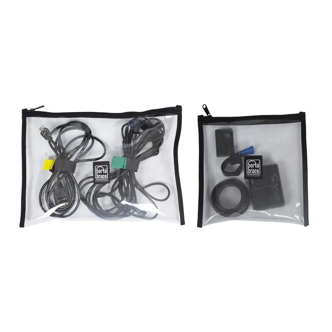 Portabrace POUCH-CLEARSET Clear Pouch Set - 10.5 Inches x 14 Inches and 8 Inches x 11 Inches