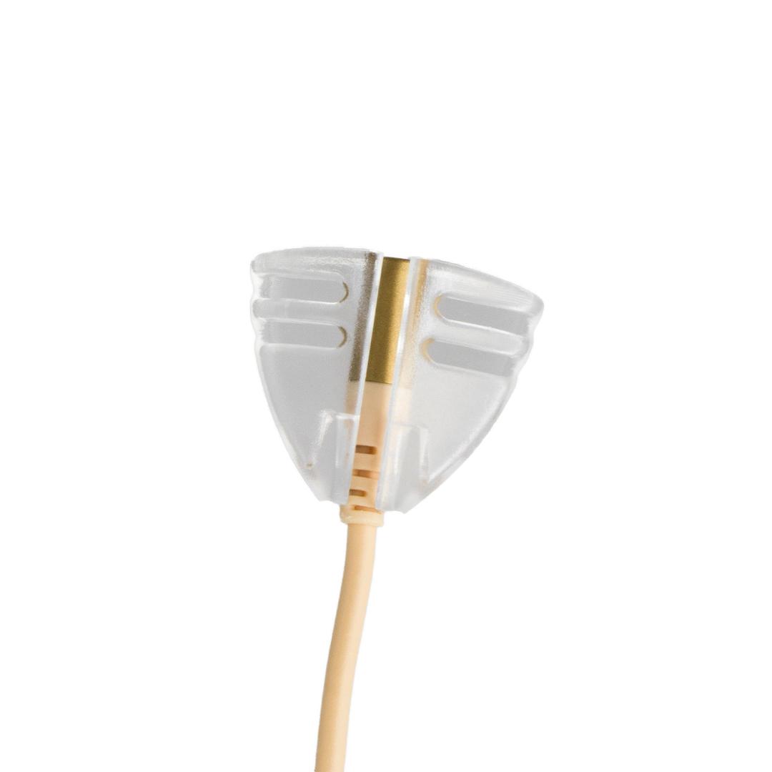 Hide-a-mic for DPA6060/6061 and Sennheiser MKE1, single piece, Tie-holder Transparent