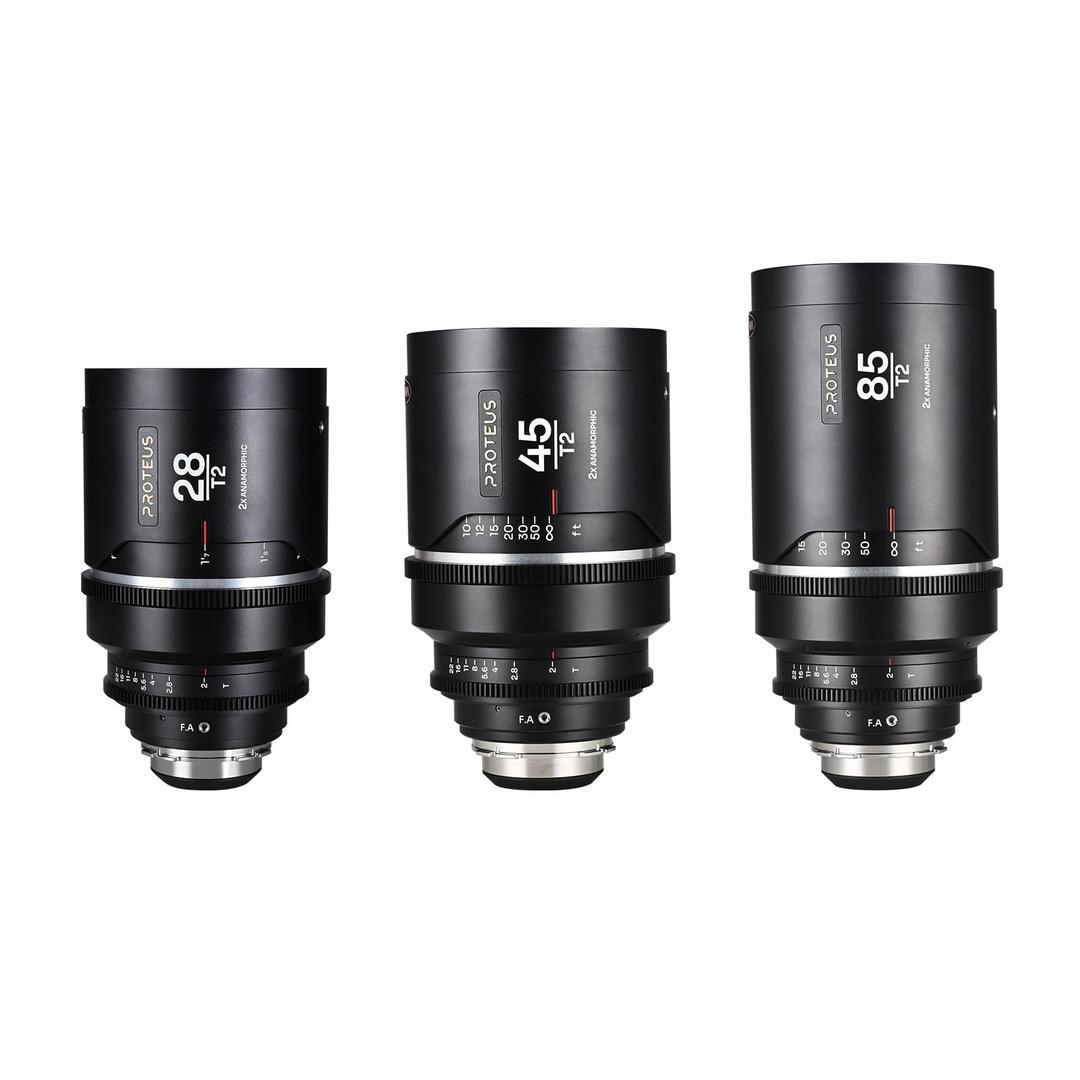 Laowa Proteus Flex 2X Anamorphic 3-Lens Bundle Set A (28mm, 45mm, 85mm) - (Feet)
