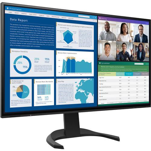 EIZO FlexScan EV3240X-BK 32 (3840 x 2160) 4k USB- Type C docking monitor with daisy chain capability