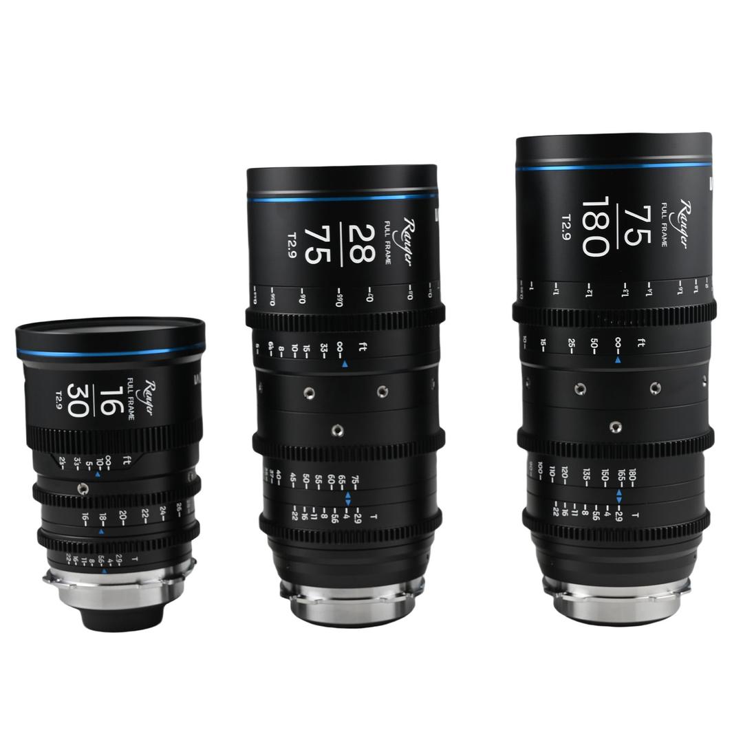 Laowa Ranger FF (16-30mm, 28-75mm, 75-180mm) Cine Lens 3-Lens Bundle