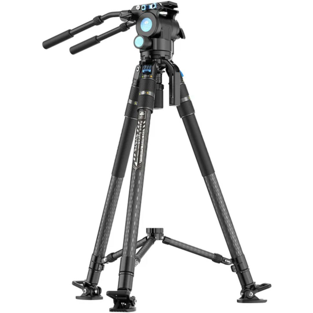 SIRUI SVS75 Rapid System One-Step Height Adjustment Video Tripod with Video Fluid Head