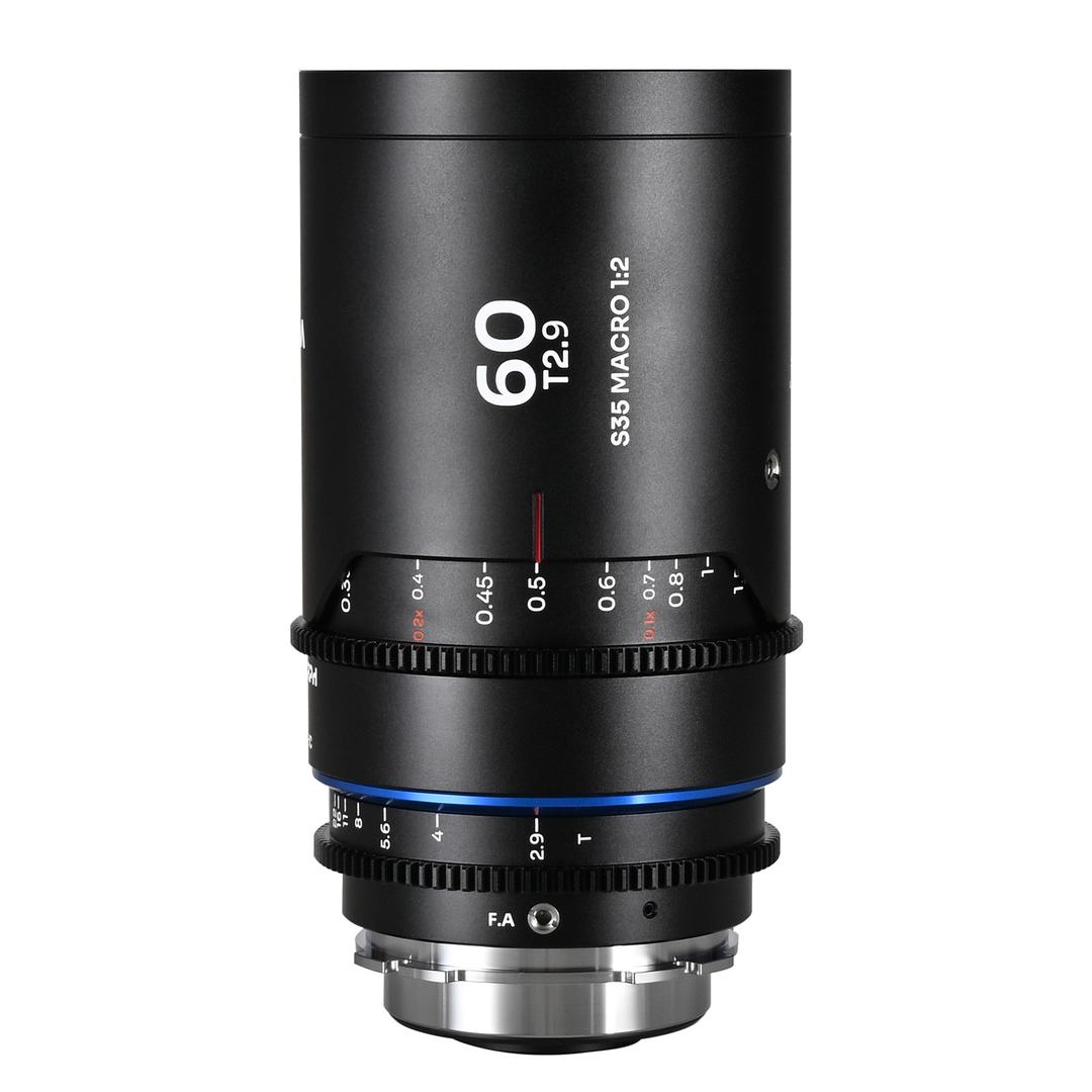Laowa Nanomorph 60mm T2.9 1.5X S35 Macro 1:2 (Blue) - Arri PL/Canon EF