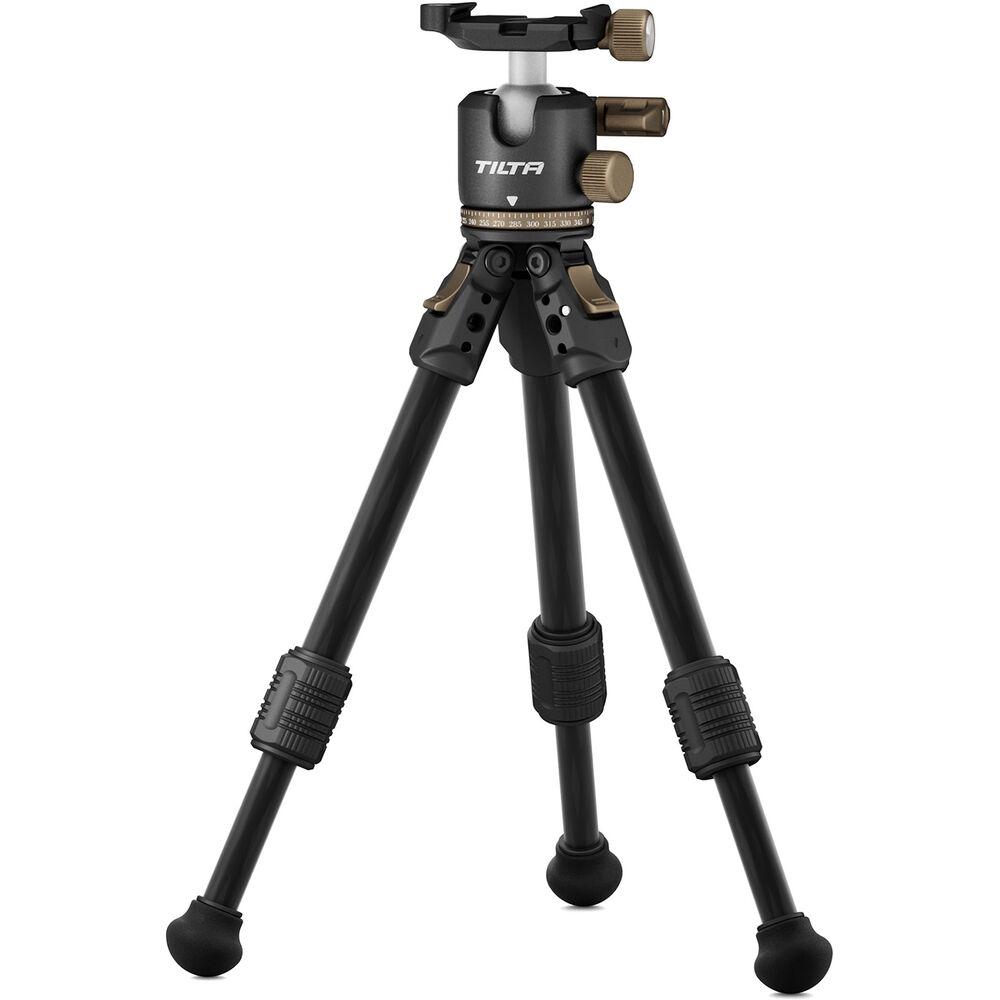 Tilta Tabletop Ball Head with 1-Stage Carbon Fiber Tripod Legs (3KG) - Space Grey